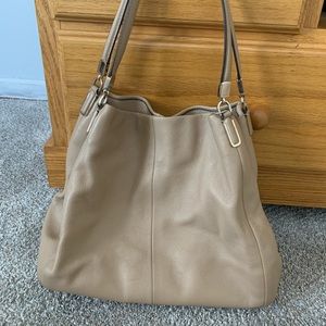 Tan Leather Coach Purse
